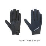 画像: （26年9月新商品） シマノ 01 ベーシックウォーム グローブ 指出し GL-071Y リアルネイビー 2XLサイズ （9月発売予定／ご予約受付中）