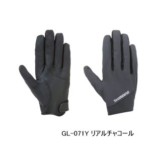 画像: （26年9月新商品） シマノ 01 ベーシックウォーム グローブ 指出し GL-071Y リアルチャコール 2XLサイズ （9月発売予定／ご予約受付中）