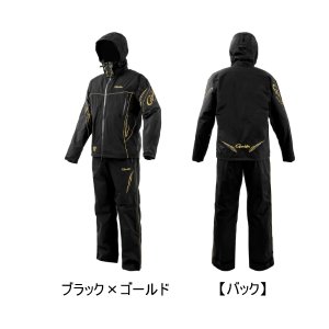 画像: （26年11月新商品） がまかつ アルテマシールドプロレインスーツ GM-3827 ブラック×ゴールド 3Lサイズ （11月発売予定／ご予約受付中）