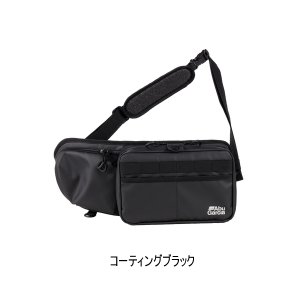 画像: （26年7月新商品） アブガルシア 2WAYショルダーアンドウエストバッグ コーティングブラック 約3L （返品不可）
