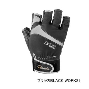 画像: （26年10月新商品） がまかつ エルゴグリップグローブ（5本切） GM-7314 ブラック（ブラックワークス） 3Lサイズ （10月発売予定／ご予約受付中）