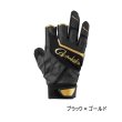 画像1: （26年10月新商品） がまかつ ウィンドシェルグローブ（3本切） GM-7311 ブラック×ゴールド 3Lサイズ （10月発売予定／ご予約受付中）