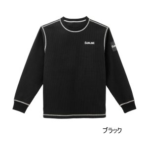 画像: （26年9月新商品） サンライン サーマルロングスリーブシャツ SUW-04601 ブラック 3Lサイズ （9月発売予定／ご予約受付中）