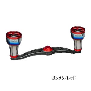 画像: （26年11月新商品） リブレ クランク 110 ff air（フォルテッシモ エアー） FLDK110-F2A 左巻 ダイワ用 ガンメタ／レッド 12307 （返品不可） （小型商品）