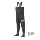 画像: （26年3月新商品） ダイワ パワーウェーダー（フェルトスパイク） PW-4508 ブラック 3Lサイズ