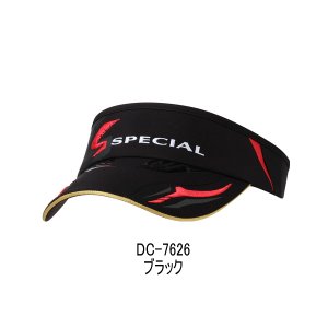 画像: （26年4月新商品） ダイワ スペシャル サンバイザー DC-7626 ブラック フリーサイズ