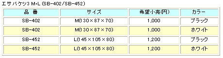 画像: サンライン  エサバケツ3 SB-402 ホワイト M