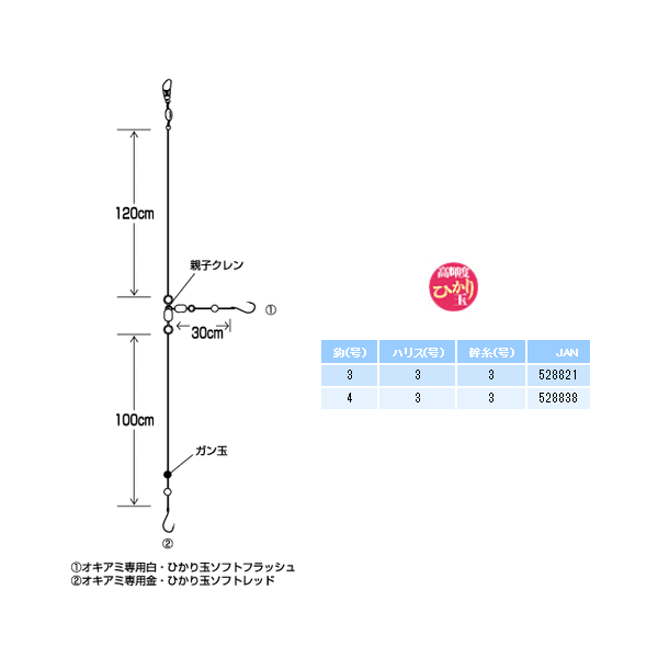 画像: ハヤブサ ナイロン仕様 2本鈎2セット SE680 4号 (ハリス 3号) 【10点セット】