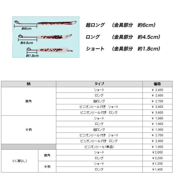 画像: 山元工房 あ・なるほど ハリ外し 小（溝なし） 鹿角 ロング