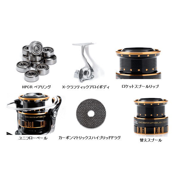 画像: ≪'16年2月新商品！≫ アブガルシア オーシャンフィールド スピニング 2500H/2500SH 【小型商品】