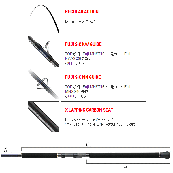 画像: ≪'16年6月新商品！≫ テイルウォーク（tail walk） マンビカ Ver.2 110XH 〔仕舞寸法 175cm〕  【保証書付き】 【大型商品1/代引不可】