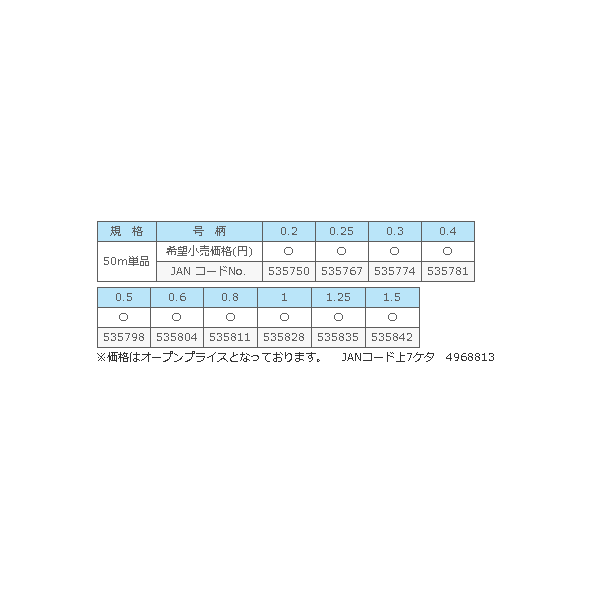 画像: ≪新商品！≫ サンライン トルネード黒渓流 50m 0.3号 ブラック