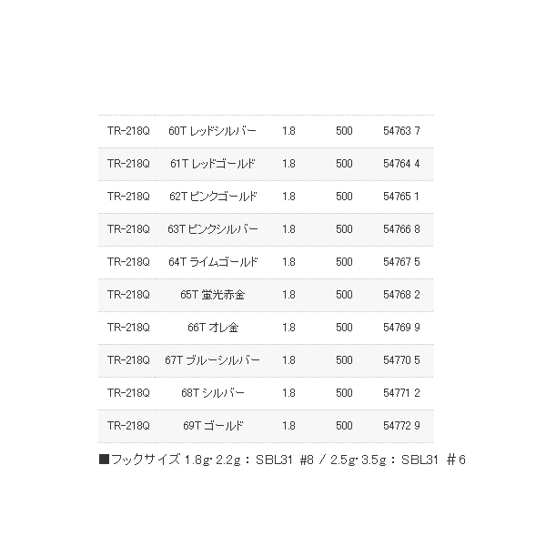 画像: ≪'17年9月新商品！≫ シマノ カーディフ サーチスイマー TR-218Q 10S ブラウン 1.8g 【6個セット】