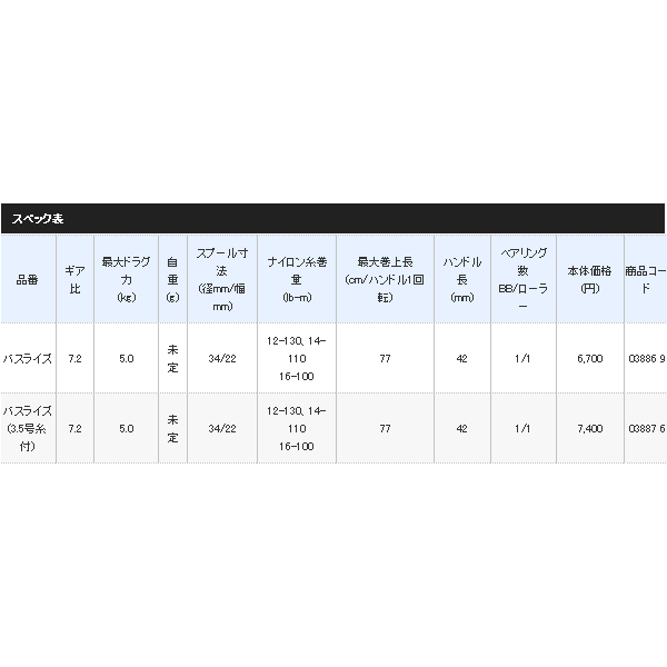 画像: ≪'18年5月新商品！≫ シマノ '18 バスライズ (3.5号糸付) 【小型商品】