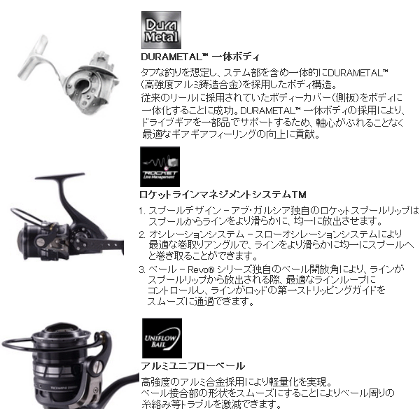 画像3: ≪'18年6月新商品！≫ アブガルシア ロキサーニ スピニング 3000SH 【小型商品】