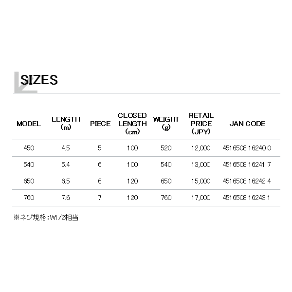 画像: ≪'18年9月新商品！≫ テイルウォーク（tail walk） キャッチバー改 RS 450 〔仕舞寸法 100cm〕 【保証書付き】 [9月発売予定/ご予約受付中]