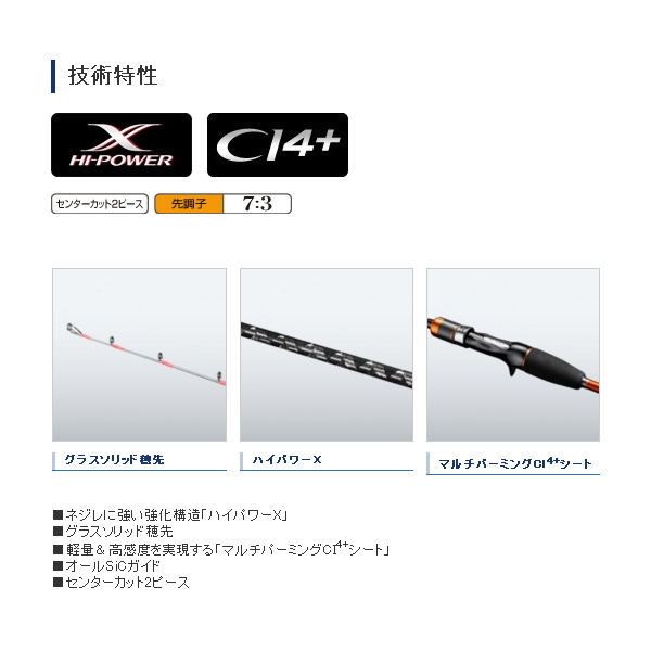 画像2: ≪'18年10月新商品！≫ シマノ ベイゲーム X アマダイ 180 〔仕舞寸法 94.6cm〕 【保証書付き】 [10月発売予定/ご予約受付中]