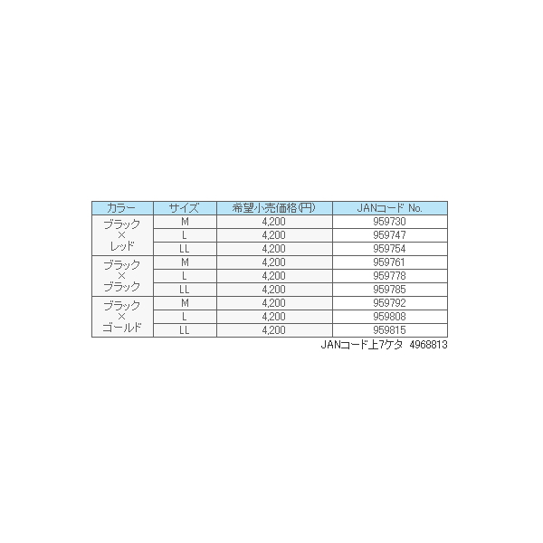 画像: ≪'18年11月新商品！≫ サンライン ネオプレーングローブ(3本) SUG-412 ブラック×ゴールド Mサイズ [11月発売予定/ご予約受付中]