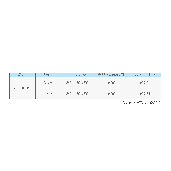 画像: ≪'18年11月新商品！≫ サンライン ヒップバッグ SFB-0706 レッド [11月発売予定/ご予約受付中]