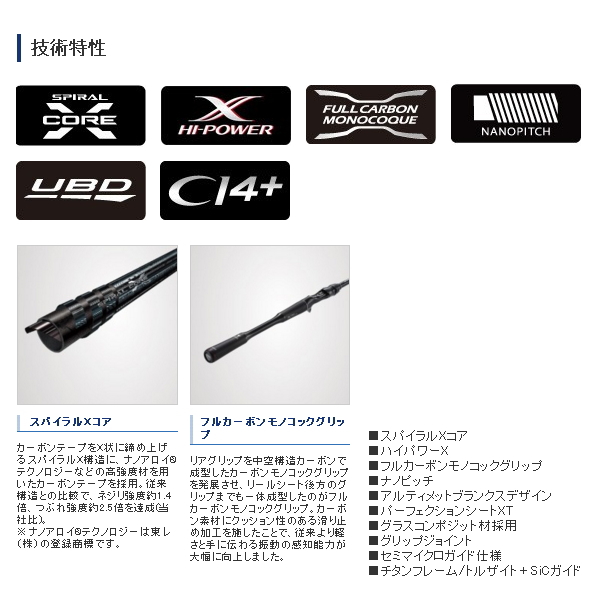 画像2: ≪'19年4月新商品！≫ シマノ ポイズングロリアス XC 170M-G 〔仕舞寸法 181.1cm〕 【保証書付き】 [4月発売予定/ご予約受付中] 【大型商品1/代引不可】