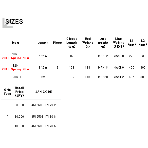 画像: ≪'18年2月新商品！≫ テイルウォーク（tail walk） ケイソンランズバックスペックN 82M 〔仕舞寸法 128cm〕 【保証書付き】