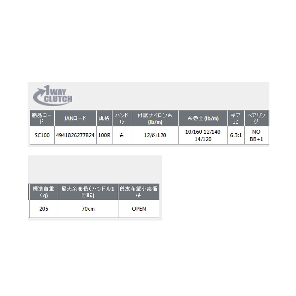 画像: ≪'19年9月新商品！≫ OGK シグマキャスト SC100 (右) 【小型商品】