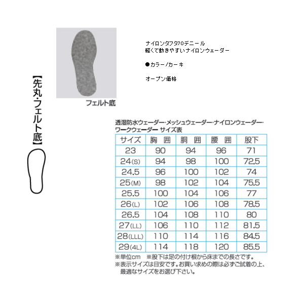 画像2: 阪神素地 ウイニングウェーダー (ウエストハイ・先丸) W-79 カーキ 25cm