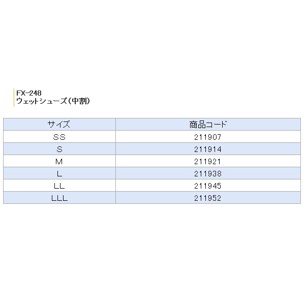 画像: 阪神素地 ウェットシューズ (中割) FX-248 ブラック SSサイズ