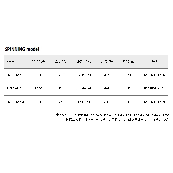 画像: ≪'20年6月新商品！≫ メジャークラフト NEW バスパラ 振出モデル BXST-645UL 〔仕舞寸法 46cm〕