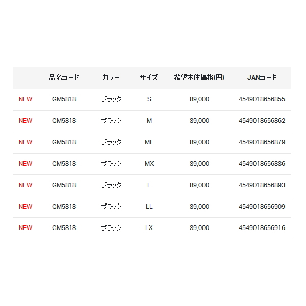 画像: ≪'21年4月新商品！≫ がまかつ ドライアンダー(3mm厚)スーパーストレッチ GM-5818 ブラック Mサイズ [4月発売予定/ご予約受付中]