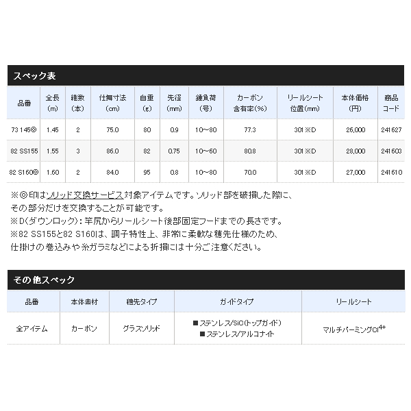 画像: ≪'21年1月新商品！≫ シマノ '21 ベイゲーム マルイカ 82-SS155 〔仕舞寸法 86.0cm〕 【保証書付き】 [1月発売予定/ご予約受付中]