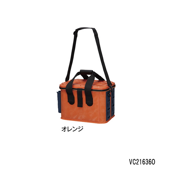 画像1: ≪'21年2月新商品！≫ PROX たためるシャキッと！バッカン VC21636O オレンジ 36