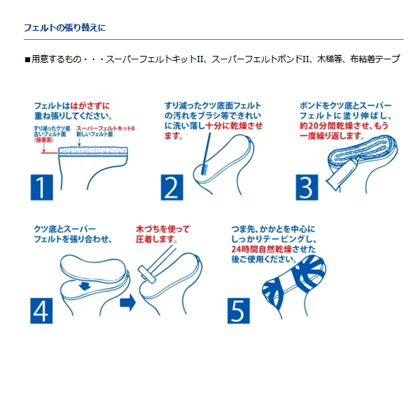 画像2: ダイワ スーパーフェルトキット2 W-13R ブラック Mサイズ