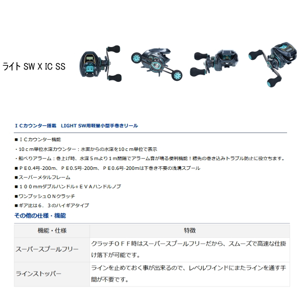 画像2: ≪'20年7月新商品！≫ ダイワ ライト SW X IC SS 【小型商品】