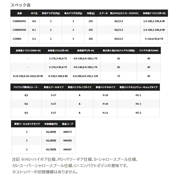 画像: ≪'21年12月新商品！≫ シマノ '21 ソアレ XR C2000SSHG [12月発売予定/ご予約受付中] 【小型商品】