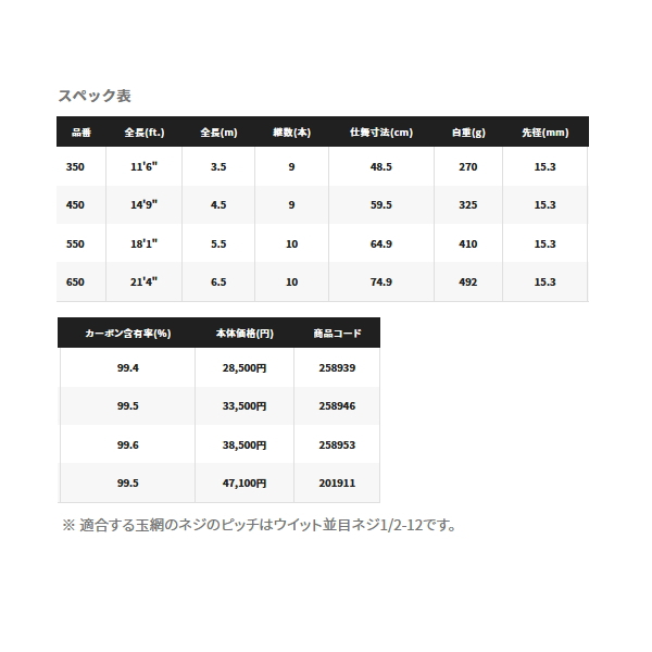 画像: ≪'22年1月新商品！≫ シマノ '22 ランディングシャフト G フリー 650 〔仕舞寸法 74.9cm〕 【保証書付き】 [1月発売予定/ご予約受付中]