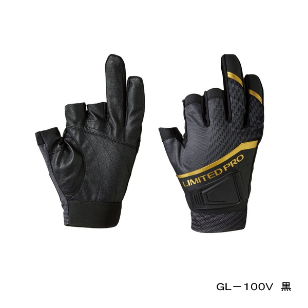 ≪'22年3月新商品！≫ シマノ リミテッド プロ マグネット 速乾 グローブ 3 GL-100V リミテッドブラック Lサイズ  [3月発売予定/ご予約受付中]