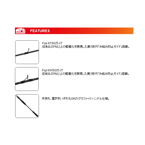 画像2: ≪'22年9月新商品！≫ アルファタックル（alpha tackle） ハイパーブレード シマアジ 175 〔仕舞寸法 129cm〕 [9月発売予定/ご予約受付中]