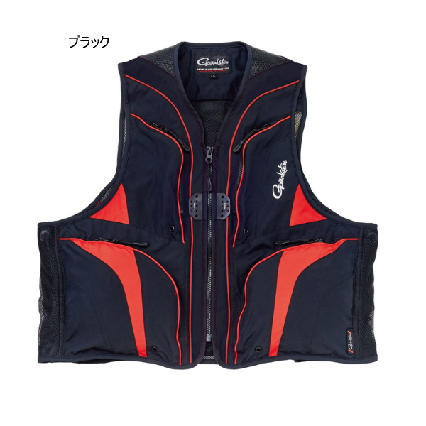 画像1: ≪'22年6月新商品！≫ がまかつ フィッシングベスト GM-2325 ブラック 3Lサイズ [6月発売予定/ご予約受付中]