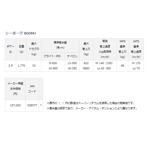 画像: ダイワ シーボーグ 800MJ 【小型商品】