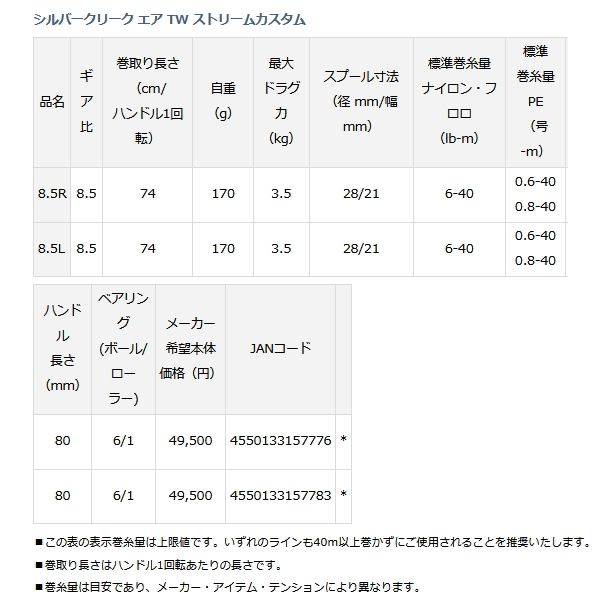 画像: ≪'22年1月新商品！≫ ダイワ '22 シルバークリーク エア TW ストリームカスタム 8.5L(左)  【小型商品】