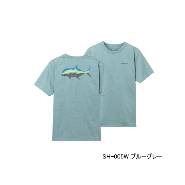 画像1: ≪'23年3月新商品！≫ シマノ グラフィック 速乾 Tシャツ SH-005W ブルーグレー WSサイズ [3月発売予定/ご予約受付中]
