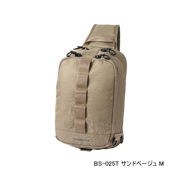 画像1: ≪'23年3月新商品！≫ シマノ スリング ショルダーバッグ BS-025T サンドベージュ Mサイズ [3月発売予定/ご予約受付中]