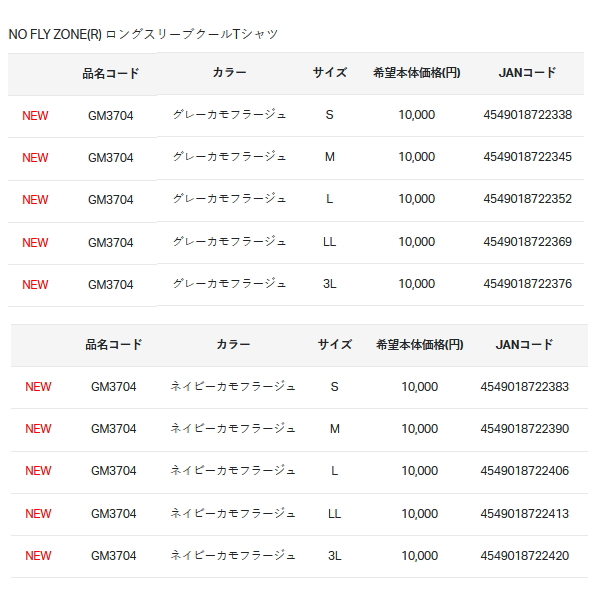 画像: ≪'23年5月新商品！≫ がまかつ ノーフライゾーン(R) ロングスリーブクールTシャツ GM-3704 ネイビーカモフラージュ Sサイズ [5月発売予定/ご予約受付中]