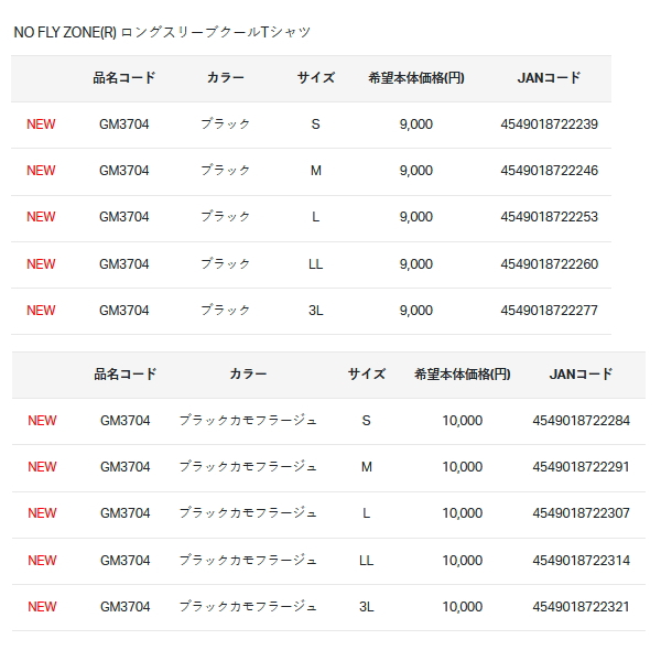 画像: ≪'23年5月新商品！≫ がまかつ ノーフライゾーン(R) ロングスリーブクールTシャツ GM-3704 ネイビーカモフラージュ Sサイズ [5月発売予定/ご予約受付中]