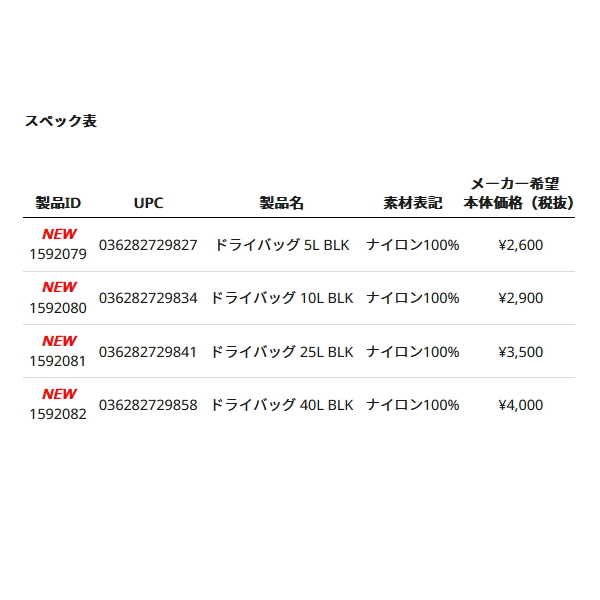 画像: ≪'23年4月新商品！≫ アブガルシア ドライバッグ ブラック 5L [4月発売予定/ご予約受付中] 【3個セット】 【返品不可】