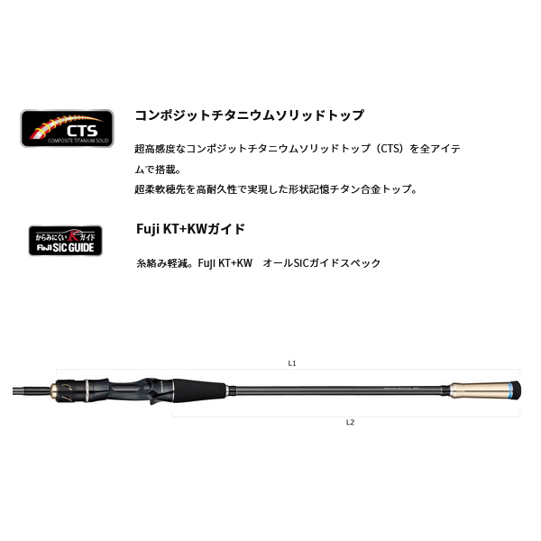 画像2: ≪'23年4月新商品！≫ アルファタックル（alpha tackle） アルファソニック タチウオテンヤ GZ 180MH 〔仕舞寸法 133cm〕 [4月発売予定/ご予約受付中]