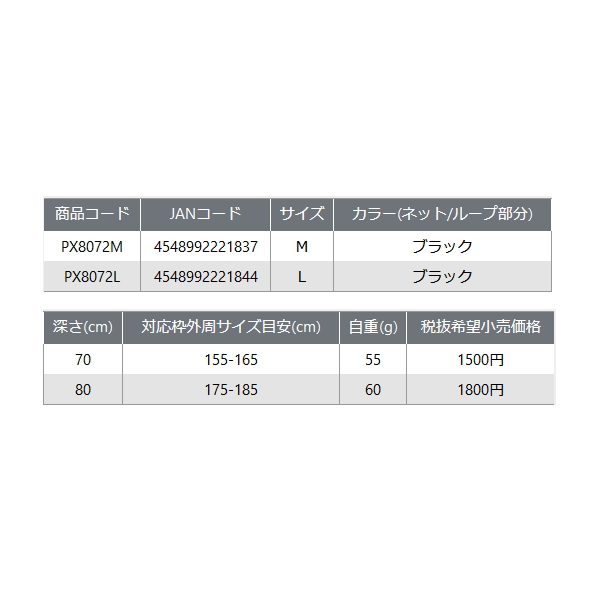 画像: ≪'23年2月新商品！≫ PROX 交換用ナイロンネットオーバル型 PX8072M ブラック Ｍサイズ