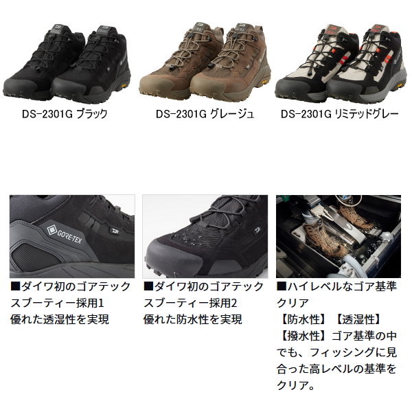 画像3: ≪'23年5月新商品！≫ ダイワ フォグラー ゴアテックス ミッドカット DS-2301G ブラック 26.0cm