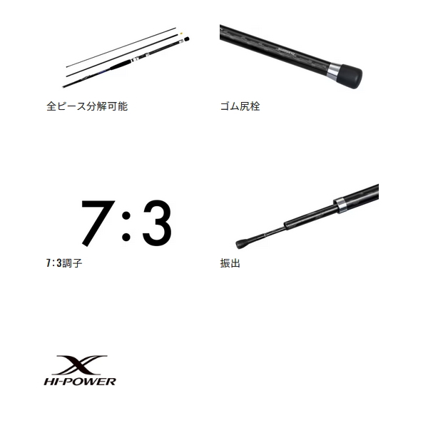 画像3: ≪'23年9月新商品！≫ シマノ '23 シーウイング 73 80-270T3 〔仕舞寸法 97.6cm〕 【保証書付き】 [9月発売予定/ご予約受付中]